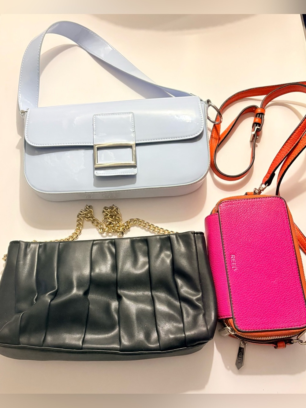 Mixed of 3 Shoulder Bag with Buckle Detail